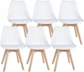 Produktbild: CLP Esszimmerstuhl Ramsey (6er Set, 6 St), Kunststoff mit Kunstlederbezug