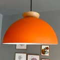 Produktbild: bamyum Yimpi Küchenlampe Hängend Vintage Ø30 cm, Lampenschirm Hängelampe Esstisch Wohnzimmer, Küchenlampe Hängend Orange, Hängelampe Küche, Pendelleuchte Wohnzimmer, Pendelleuchte Vintage Industrial