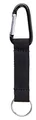 Produktbild: Karteo Schlüsselband kurz schwarz mit Karabinerhaken [1 Stück] Kurzband Karabiner und Schlüsselring Lanyard Schlüsselanhänger mit Metallkarabiner