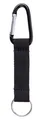 Produktbild: Karteo Schlüsselband kurz schwarz mit Karabinerhaken 1 Stück Kurzband Karabin...