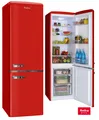 Produktbild: Amica Kühl-Gefrierkombination Rot 244 L EEK C 55cm breit Kühlschrank Retro
