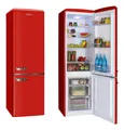 Produktbild: Amica KGCR 387 102 R - Retro Design 181 x 55 cm rot - 244 Liter