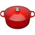 Produktbild: Le Creuset Bräter rund Signature 24 cm Kirschrot