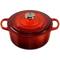 Produktbild: Le Creuset Signature Bräter rund 24 cm kirschrot