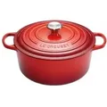Produktbild: Lecreuset Bräter Signature Rund 24cm Kirschrot