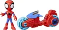Produktbild: Hasbro Marvel Spidey and His Amazing Friends, Spidey mit Motorrad Mehrfarbig Spielfigur