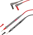 Produktbild: PEAKTECH TKS-8 - Messleitung, 2 mm Prüfspitze und Schutzkappen, rot / schwarz