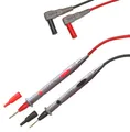 Produktbild: PeakTech Multimeter Prüfleitungen mit 2 mm Prüfspitze und Schutzkappen