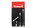 Produktbild: Tranz-X Schnellspanner-Set mit Diebstahlschutz VR / HR / Sattelstütze silber