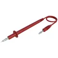 Produktbild: SKS Hirschmann PL 3 rot / red Messleitung 4 mm-Stecker Lamellenstecker 4 mm 1...