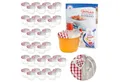 Produktbild: MamboCat Einmachglas 40er Set Sturzglas 230 ml To 82 Holz Herz rot Deckel incl. Rezeptheft, Glas