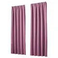 Produktbild: heimtexland Vorhang Blickdicht Thermovorhang Verdunklungsvorhänge 2er Set Kräuselband Deko Gardine Kälteschutz Sonnenschutz verdunklend Typ139 Mauve Altrosa HxB 145x135 cm