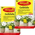 Produktbild: Aeroxon – Gelbsticker, Gelbfalle, Gelbtafeln, 20 teilbare Leimtafeln, perfekt bei Ungeziefer, Zuhause und auf dem Balkon, Für Trauermücken, Blattläuse, Thripse, weiße Fliegen
