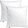 Produktbild: sleepling Kopfkissen 80x80 cm 2er Set, Allergiker Kissen, waschbar, Made in EU, Ökotex, großes Schlafkissen 80 x 80, Bettkissen, Pillow, 2 Stück, Komfort 100