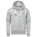 Produktbild: Amaci&Sons Kapuzenpullover MILTON Sweatjacke Herren Kapuzenpullover Pullover Hoodie Zipper Jacke grau XL