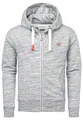 Produktbild: Amaci&Sons Sweatjacke Kapuzenpullover Herren Pullover Hoodie Zipper Jacke 4075 Grau XL
