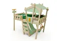 Produktbild: Wickey Kinderbett CrAzY Snuggy Massivholz-Hochbett mit Leiter, Lenker & Rutsche (opt) (Spielbett mit optionaler 175 cm Rutsche für maximalen Spielspaß, Abenteuer-Etagenbett mit Zubehör – auf Wunsch mit Rutsche), Massivholz-Konstruktion für Sicherheit und langlebigen Spielwert