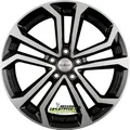 Produktbild: 4x Dezent TA black polished 7x17 ET45 - LK5/100 ML57.1 Felge Alu