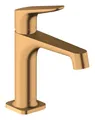 Produktbild: Axor Citterio M Einhebel-Waschtischmischer 100 mit Zugstangen-Ablaufgarnitur - Brushed Gold Optic - 34010250