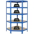 Produktbild: Proregal Eckregal, Blau, Metall, Rechteckig, 90x180x45 cm, Freizeit, Heimwerken, Werkstatt, Schwerlastregale