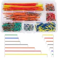 Produktbild: QIMEI-SHOP Jumper Kabel Kit Breadboard Jumper Wires Male zu Male 14 Verschiedene Längen Sortiert mit Kunststoffbox 560 Stück