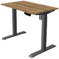 Produktbild: Kerkmann Move 1 elektrisch höhenverstellbarer Schreibtisch eiche rechteckig, T-Fuß-Gestell grau 100,0 x 60,0 cm