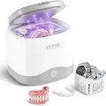 Produktbild: VEVOR Ultraschallreiniger für Zahnprothesen 180 ml Retainer Reinigungsgerät mit UV-Licht, 30 W Reinigungsgerät für Zähne Retainer Aligner Zahn...