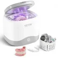 Produktbild: VEVOR Ultraschallreiniger für Zahnprothesen 180 ml Retainer Reinigungsgerät mit UV-Licht, 30 W Reinigungsgerät für Zähne Retainer Aligner Zahnspa