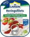 Produktbild: Larsen MSC Heringsfilets Tomaten-Basilikum-Sauce, 110 g