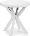 Produktbild: 2.05 Gartentisch DON in weiß - ca. Ø 70 cm x 72 cm - Kunststoff Tisch Garten