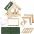 Produktbild: Bausatz für Vogel-Futterhaus Echtholz Vogelhaus DIY Vogelfutterhaus zum Hängen