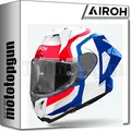 Produktbild: AIROH INTEGRALHELM FÜR MOTORRAD GP800 GP8C18 COMPETITION BLAU ROT GLOSS S