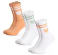 Produktbild: OCCULTO Tennissocken Damen Herz Tennis Socken 3er Pack (Modell: Venus) (3-Paar)