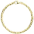 Produktbild: 3,9mm Armband Goldarmband Armkette, 333 Gold Gelbgold, massiv, 19cm, Unisex