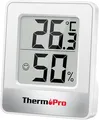 Produktbild: ThermoPro TP49 Thermo-Hygrometer Digital Raumthermometer Innen Weiß Smiley