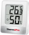 Produktbild: ThermoPro TP49 Digitales Thermo-Hygrometer mit Raumklima-Indikator - Weiß