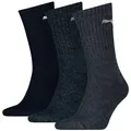 Produktbild: PUMA Socken PUMA UNISEX CREW SOCK 3P (3 Paar) mit farblichem Logo blau 47-49