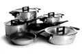 Produktbild: WOLL – Concept Topf-Set 8-tlg. Edelstahl – Induktion – für alle Herdarten – backofenfest bis 200 °C – langlebiges Kochgeschirr silber