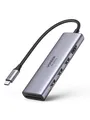 Produktbild: UGREEN 6-In-1 Usb C Hub 4k@60hz USB-Hubs - 6 - silber