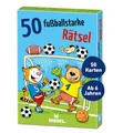 Produktbild: moses. 50 fußballstarke Rätsel, lustiges Rätselspiel rund um Fußball, Rätselspaß für kleine Fußballfreunde ab 6 Jahren, Suchbilder, Labyrinthe und Wortspiele zum Thema Fußball