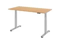 Produktbild: Stehschreibtisch, elektrisch höhenverstellbar, gerade, BxT 1600 x 800 mm, Buche kaiserkraft