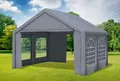 Produktbild: Partyzelt 4x4m Grau PVC Festzelt Pavillon wasserdicht Profi-Qualität Classic