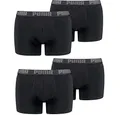 Produktbild: PUMA 4 er Pack Boxer Boxershorts Men Herren Unterhose Pant Unterwäsche, Farbe:230 - Black/Black, Bekleidungsgröße:XXL