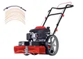 Produktbild: Scheppach HMP161-56 Benzin Wiesenmäher Hochgrasmäher 800 m2/h | 56 cm Schnittbreite | 4,1PS / 3kW | Höhenverstellung 40–95mm | Seilzugstarter | Motorsense Rasentrimmer Rasenmäher inkl. 10x Ersatzfäden