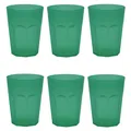Produktbild: ENGELLAND 6 x Kunststoffbecher Party-Becher Plastik Gläser Mehrweg 0,25 Hellgrün