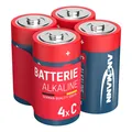 Produktbild: ANSMANN Alkaline Baby C Batterien LR14 1,5V 4er Pack – langlebig, auslaufsicher