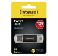 Produktbild: Intenso USB Stick 128GB Twist Line USB 3.2 Gen. 1x1 USB-A / USB-C USB-Stick