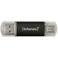 Produktbild: Intenso Twist Line USB-Stick  128 GB Anthrazit 3539491 USB-A, USB-C®, USB-A (...
