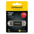 Produktbild: Intenso Twist Line 128 GB USB 3.2 OTG 128GB USB-C und USB-A 3539491 anthrazit