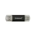 Produktbild: Intenso Twist Line 128 GB, Dual USB-Stick 3.2 Gen 1x1, USB-C und USB-A, 70MB/s,